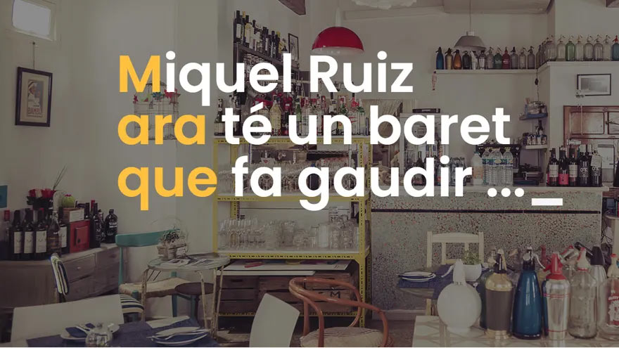 El Baret de Miquel inrichting