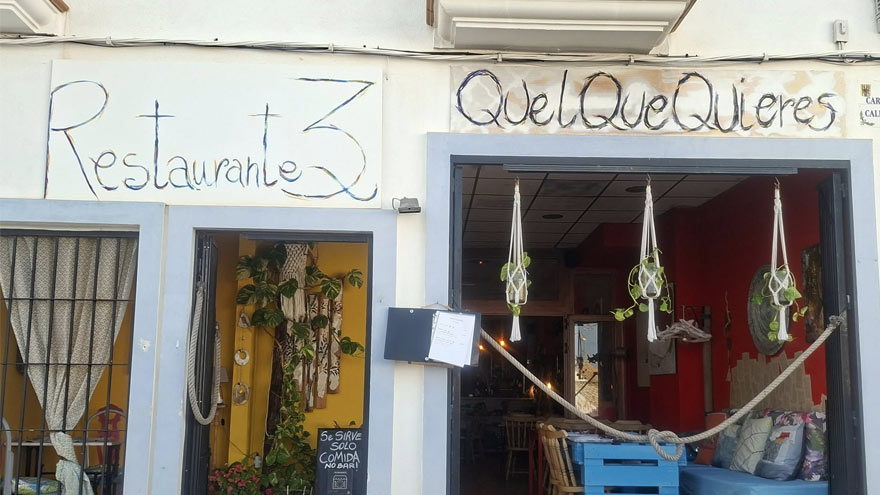Voorkant restaurant