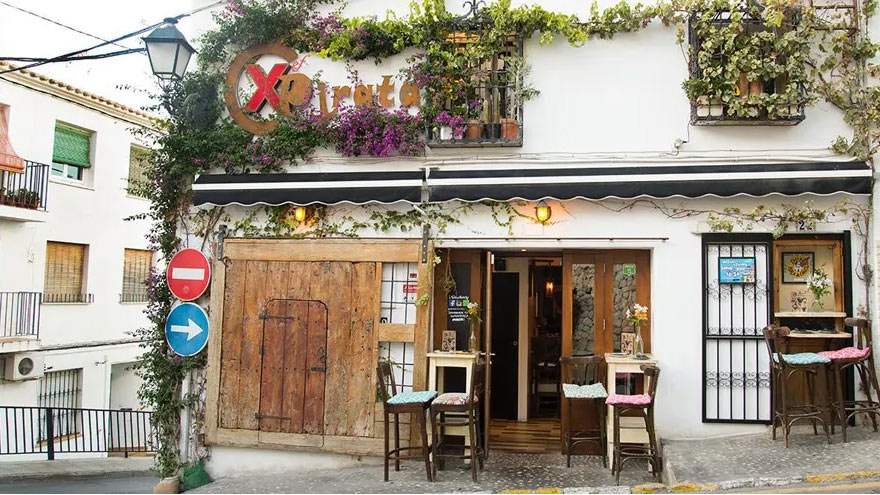 Xef Pirata Restaurant vanaf buiten gezien