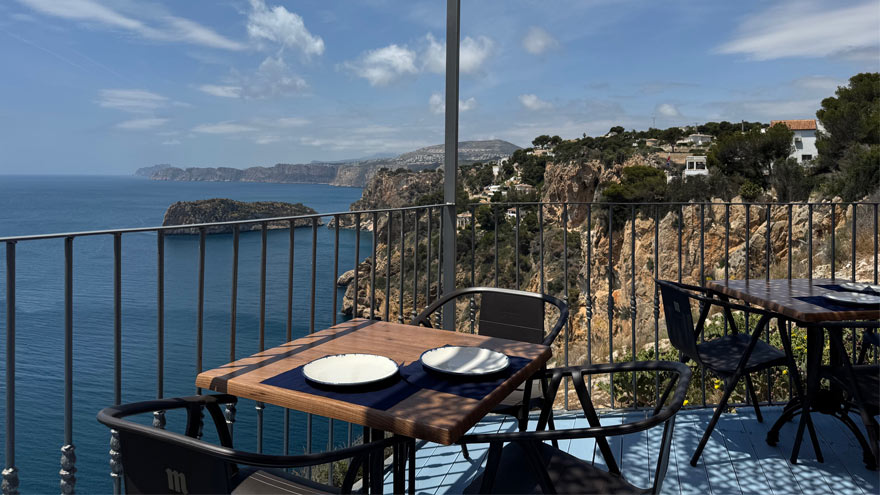 Restaurante El Mirador Javea tafels