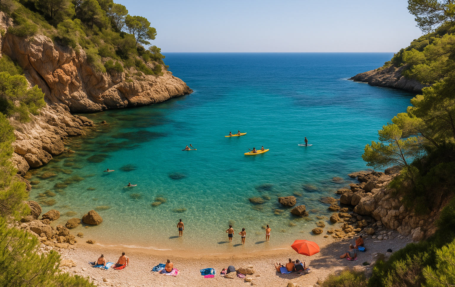 Verborgen baaien en wateractiviteiten aan de Costa Blanca